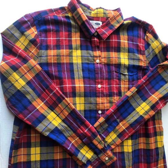 different color plaid shirt